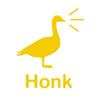 Dark Spark Decals Troublemaker Goose Honk 5 inch Yellow Indoor Outdoor Vinyl Decal view 1