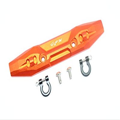 5PC Set Upgrades Aluminum Front Bumper with D-Rings TRAXXAS 1/10 E-REVO 2.0 VXL 86086-4 rc Cars by GPM