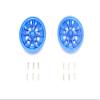 Axial SCX10 II UMG10 Upgrade Parts (AXI90075) Aluminum Front Or Rear 5 Lug Rim - 1Pr Set Blue view 1