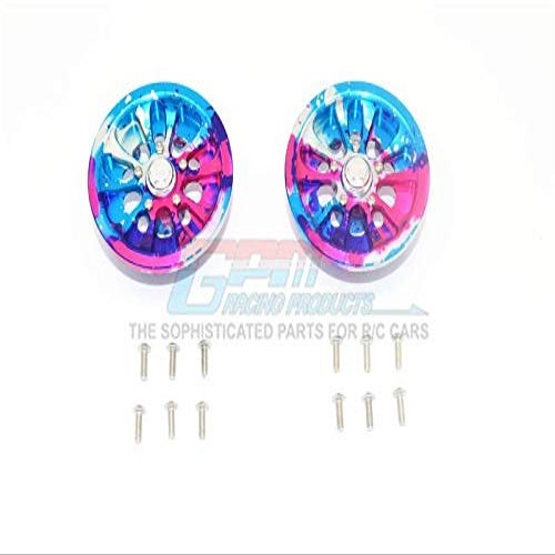 Axial SCX10 II UMG10 Upgrade Parts (AXI90075) Aluminum Front Or Rear 5 Lug Rim (Splatter Paint Version 1) - 1Pr Set