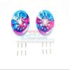Axial SCX10 II UMG10 Upgrade Parts (AXI90075) Aluminum Front Or Rear 5 Lug Rim (Splatter Paint Version 1) - 1Pr Set view 1