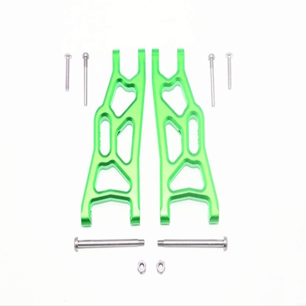 GPM For Traxxas Rustler VXL/Bandit Upgrade Parts Aluminum Front Lower Arm - 1 Pr Set Green