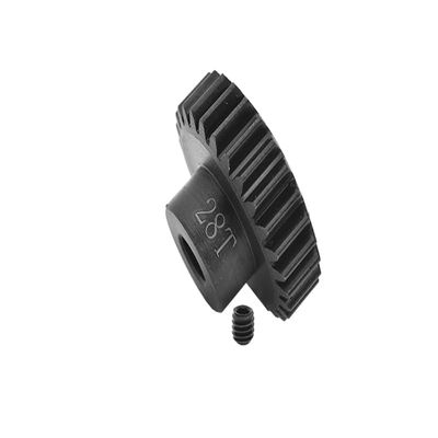 GPM For Traxxas Unlimited Desert Racer 4X4 (#85076-4) Upgrade Parts Harden Steel #45 Motor Gear 28T - 1Pc Set Black