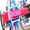 GPM for TRAXXAS-1/10 E-REVO 2.0 VXL 86086-4 Aluminum Front Skid Plate -9PC Set (Blue) view 3
