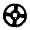 WPHMOTO 25H 68T Rear Chain Sprocket for 47cc 49cc Mini Dirt Bike ATV Quad Pocket view 3