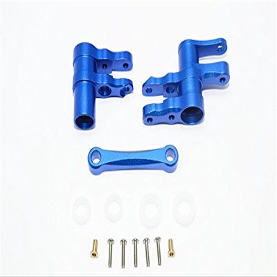 GPM for TRAXXAS-1/10 4WD Ford GT4-TEC 2.0 Aluminum Steering Assembly -14PC Set (Blue)