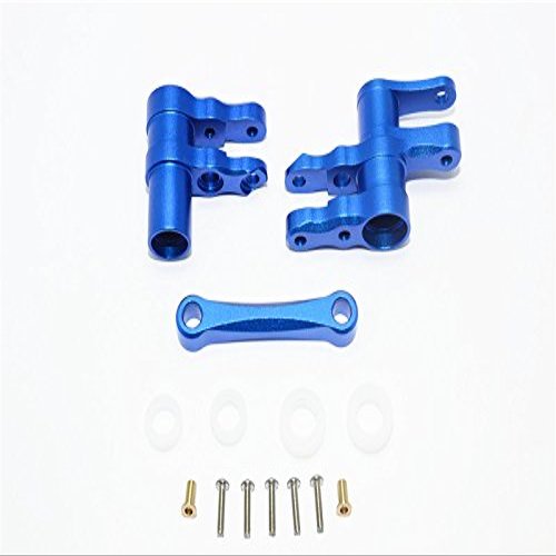 GPM for TRAXXAS-1/10 4WD Ford GT4-TEC 2.0 Aluminum Steering Assembly -14PC Set (Blue)