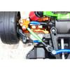 15pc Set Aluminum Front Tie Rods with Stabilizer for C Hub TRAXXAS-1/10 4WD Ford GT4-TEC 2.0 by GPM (Black) view 4