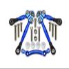 15pc Set Aluminum Front Tie Rods with Stabilizer for C Hub TRAXXAS-1/10 4WD Ford GT4-TEC 2.0 by GPM (Blue) view 1