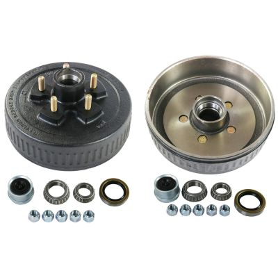New Trailer 5 on 5" Electric Brakes Hub Drums Complete Kit Fits 3500 lb Axle