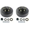 New Trailer 5 on 5" Electric Brakes Hub Drums Complete Kit Fits 3500 lb Axle view 2