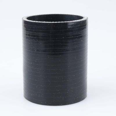 AC PERFORMANCE ID 2.17"(55mm) Straight Coupler, Length 3" (76mm), 3 Ply Reinforced, Universal Automotive Pure Silicone Hose, Black