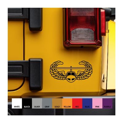 Air Assault Badge Vinyl Decal (Black, 5 inches Wide)
