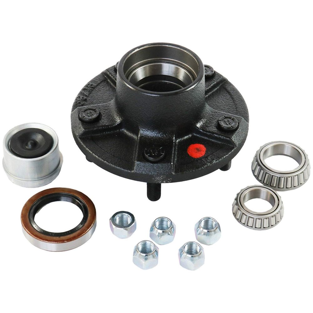 Trailer Idler Hub Kit Set 5 on 5 for 3500 lbs Trailer Axle with Bearing Studs