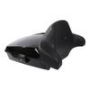 TCMT Chopped Black Lacthes Trunk Wrap Around Backrest 2 Up Mounting Rack Fit For Harley 2014-2025 Touring CVO Road King Road Glide Street Glide Electra Glide Pack view 3