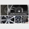 For 2008-2010 Porsche Cayenne PowerSport Rear Black Zinc Cross Drilled Brake Rotors Kit + Ceramic Brake Pads view 4