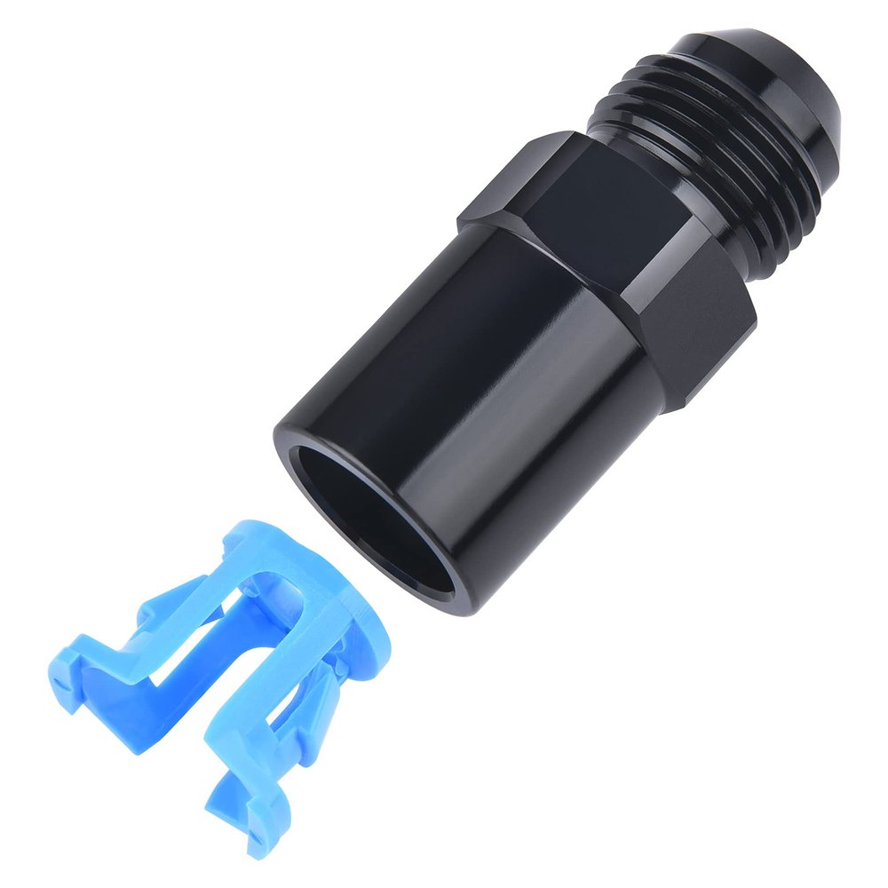 EVIL ENERGY 8AN Male to 3/8" SAE Quick-Disconnect Female Push-On EFI Fuel Rail Fitting
