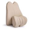 Car Lumbar Support Back Cushion & Headrest Neck Pillow Kit Cushion Memory Foam with Back Pain Relief for MKC MKZ MKX MKS MKT Continental Navigator 1PCS Beige view 1