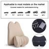 Car Lumbar Support Back Cushion & Headrest Neck Pillow Kit Cushion Memory Foam with Back Pain Relief for MKC MKZ MKX MKS MKT Continental Navigator 1PCS Beige view 4