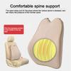 Car Lumbar Support Back Cushion Memory Foam with Back Pain Relief for Mustang S-max Galaxy Touraeo Courier Explorer 1PCS Beige view 4
