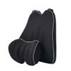 Car Lumbar Support Back Cushion & Headrest Neck Pillow Kit Cushion Memory Foam with Back Pain Relief for Lancer EX Lancer Galant Grandis I-miev ASX 1PCS Black view 1