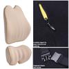Muchkey Car Lumbar Support Back Cushion & Headrest Neck Pillow Kit Cushion Memory Foam with Back Pain Relief for Q30 Q50 Q60 Q70/L QX30 QX50 QX60 QX70 QX80 1PCS Beige view 2