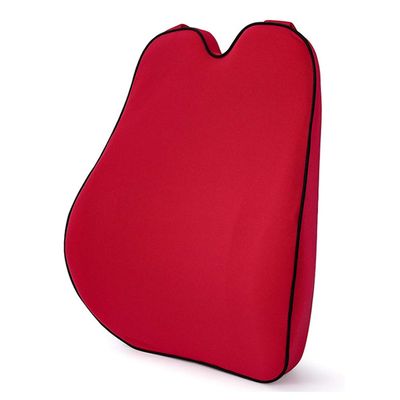 Muchkey Car Lumbar Support Back Cushion Memory Foam with Back Pain Relief for Kuga Mustang S-max Galaxy Touraeo Courier Explorer 1PCS Red