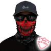 Obacle Skull Face Mask Half for Dust Wind UV Sun Protection Seamless 3D Tube Mask Bandana for Men Women Durable Thin Breathable Skeleton Mask Motorcycle Riding Biker (Skull Red Face Open Mouth) view 2