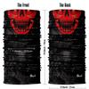 Obacle Skull Face Mask Half for Dust Wind UV Sun Protection Seamless 3D Tube Mask Bandana for Men Women Durable Thin Breathable Skeleton Mask Motorcycle Riding Biker (Skull Red Face Open Mouth) view 3