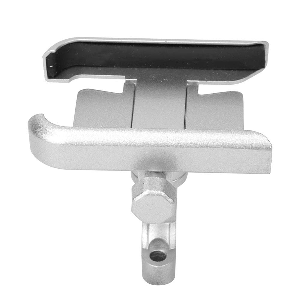 Keenso Phone Holder, Universal Motorcycle Cycling Mobile Phone Handlebar Holder Mount Bracket Aluminum Alloy(Silver) Ride Other