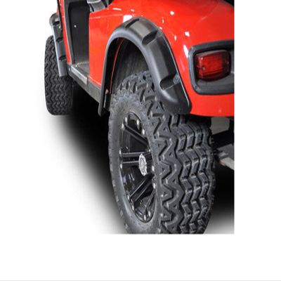 Huskey 4PCS EZGO TXT Golf Cart Fender Flares with Self-Taping Screws for 1996-2013 Gas/Electric Models, Constructed of Impact-Resistant ABS plastic for Lifted Golf Cart with Offroad Tires