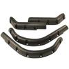 Huskey 4PCS EZGO TXT Golf Cart Fender Flares with Self-Taping Screws for 1996-2013 Gas/Electric Models, Constructed of Impact-Resistant ABS plastic for Lifted Golf Cart with Offroad Tires view 2