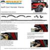 Huskey 4PCS EZGO TXT Golf Cart Fender Flares with Self-Taping Screws for 1996-2013 Gas/Electric Models, Constructed of Impact-Resistant ABS plastic for Lifted Golf Cart with Offroad Tires view 3