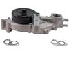 Melling Water Pump, Mechanical, Black Pulley, 4.73 in Hub Height, Aluminum, Natural view 3
