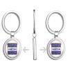 PRS Vinyl Round Compton City Seal - Logo California Window Double Sided Stainless Steel Keychain Key Ring Chain Holder Car/Key Finder view 2