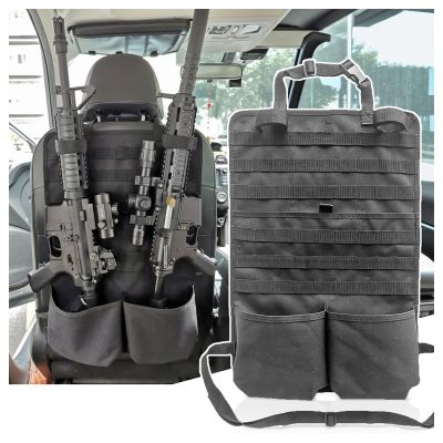 Yawayda Tactical Car Seat Back Organizer, MOLLE Vehicle Seat Panel for Hunting Gear Storage, 2 Pack