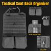 Yawayda Tactical Car Seat Back Organizer, MOLLE Vehicle Seat Panel for Hunting Gear Storage, 2 Pack view 4