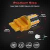 Yorkim 3157 LED Light Bulbs Amber Super Bright, 3056 3156 3156A 3057 4057 3157 4157 T25 LED Bulbs for Brake Lights, Backup Reverse Lights, Reverse Tail Lights - Pack of 4 view 2