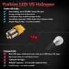 Yorkim 3157 LED Light Bulbs Amber Super Bright, 3056 3156 3156A 3057 4057 3157 4157 T25 LED Bulbs for Brake Lights, Backup Reverse Lights, Reverse Tail Lights - Pack of 4 view 3