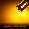 Yorkim 3157 LED Light Bulbs Amber Super Bright, 3056 3156 3156A 3057 4057 3157 4157 T25 LED Bulbs for Brake Lights, Backup Reverse Lights, Reverse Tail Lights - Pack of 4 view 4