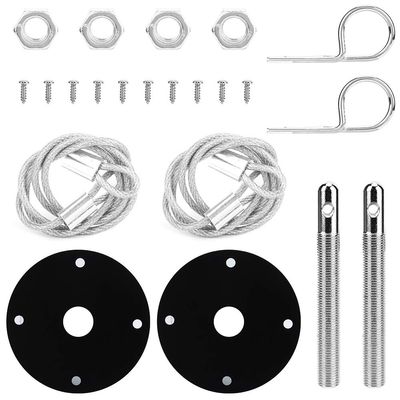 Hood Pin Locking Kit,Universal Racing Sport Security Hair Pin Hood Pin Locking Kit
