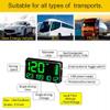 5.5'' Speedometer Odometer Display MPH/KMH with Over Speeding Alarm for All Vehicle Truck Bicycle Motorcycle, Speed, Driving Mileage, Time Calculation view 3