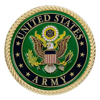 US Army Auto Medallion 2 Inches Army Metal Logo for Car - US Army Gifts for Soldiers | Army Medallion