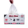 Eurow 200GSM Microfiber Cleaning and Drying Cloths with Dispenser Box, Reusable, Streak-Free, Scratch-Free, Ultra Absorbent, Edgeless for All Surface Types, 12x12in, 50-Pack, White view 2