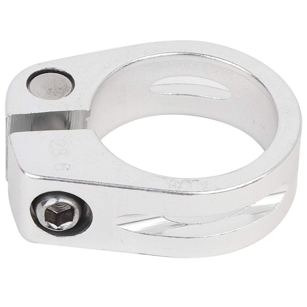 Keenso Pipe Clamp, Universal 28.6mm Aluminium Alloy Pipe Clamp Bolt Type Exhaust Down Pipe V Band Clamp(Silver)