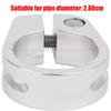 Keenso Pipe Clamp, Universal 28.6mm Aluminium Alloy Pipe Clamp Bolt Type Exhaust Down Pipe V Band Clamp(Silver) view 4