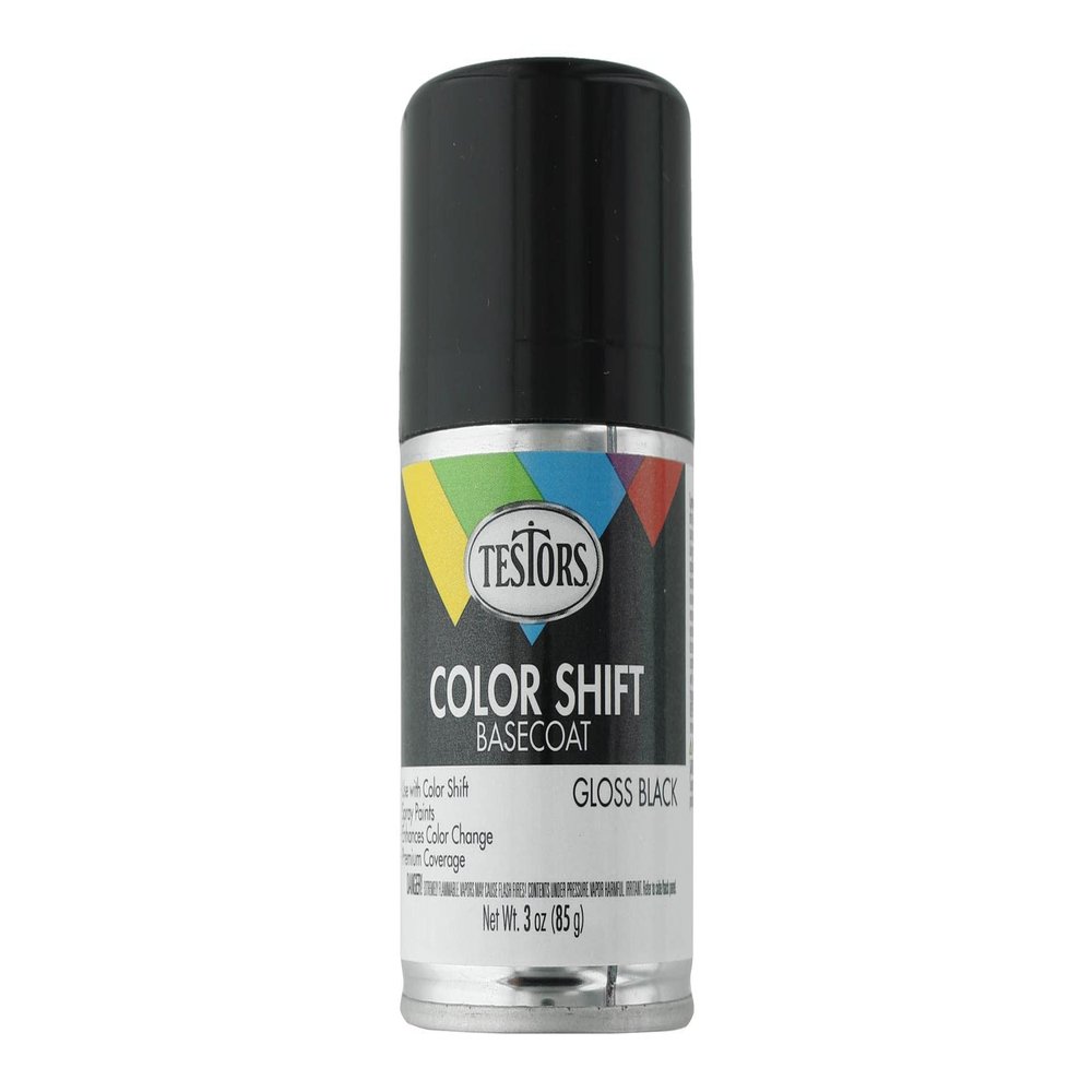 Testors 340912 Spray Color Shift Gloss Black Base