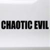Minglewood Trading Black - Chaotic Evil Vinyl Sticker - RPG Role Playing Character Alignment V1 - Die Cut Decal - 14w x 2h inches view 2