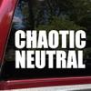 Minglewood Trading Black - Chaotic Neutral Vinyl Sticker - RPG Role Playing Character Alignment V2 - Die Cut Decal - 20w x 10h inches view 1