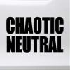 Minglewood Trading Black - Chaotic Neutral Vinyl Sticker - RPG Role Playing Character Alignment V2 - Die Cut Decal - 20w x 10h inches view 2